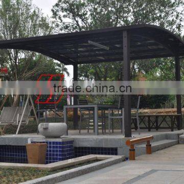 2016 Hot Sale Durable Double M carport with Polycarbonate sheet Roofing