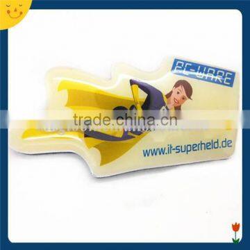 Custom shaped super women printing epoxy magnets