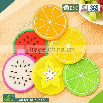 promotional advertising full color printing anti-slide custom logo round promotion absorbent hot pan coaster