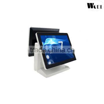 Cheap Price 15 inch Dual Screen touch pos machine /Flat Panel POS System