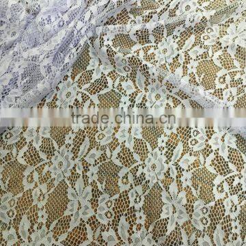 white color fashinable jacquard lace fabric for curtains TH-8801