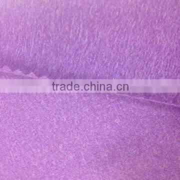 Polyester Spandex Four Way Stretch Jersey Fabric CD Cation Poly Heather Color Sport Wear Fabric Cation Spandex Jersey Fabric photo-4