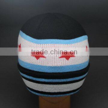 CUSTOM JACQUARD SRTAR MITCHELL WINTER BEANI HAT
