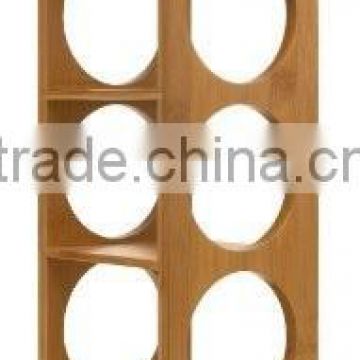 5 bottle bamboo wine rack