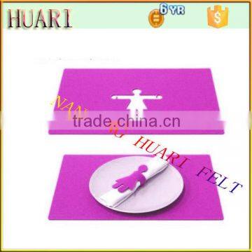 Color Laser Cut Felt Placemats