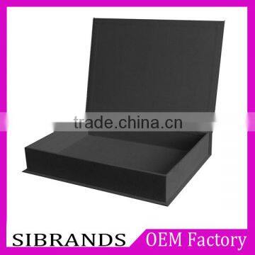 custom printed black gift box / two pieces rigid paper box