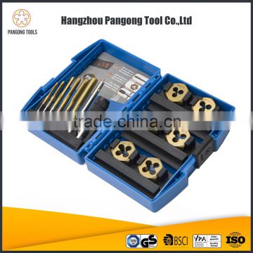 Multi-purpose tools 13pcs unf thread cutting taps and dies box