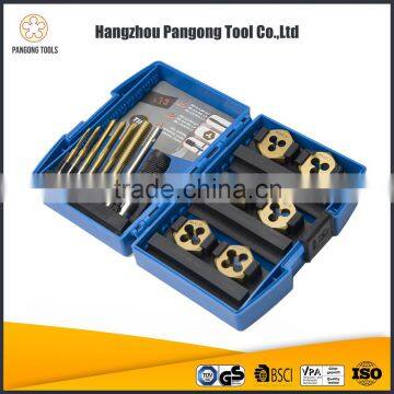 Multi-purpose Tools 13pcs Unf Thread Cutting Taps and Dies Box
