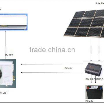 Factory price withHigh Efficiency 48V DC air conditioner, Energy Saving Powered Solar Air Conditioner,