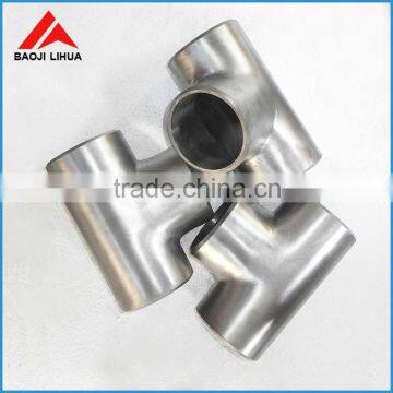 GR1 GR2 titanium fitting tee pipe