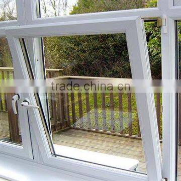 upvc China Manufacture tilt and turn windows georgia style white or color coating pvc tilt casement windows
