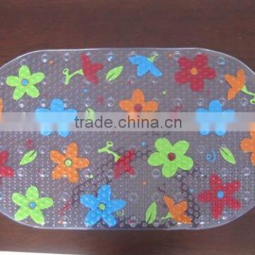 Floral PVC Bath Mat