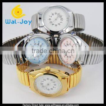 WJ-3548-1spring watchband high quality japan movement touch waterproof talking watch