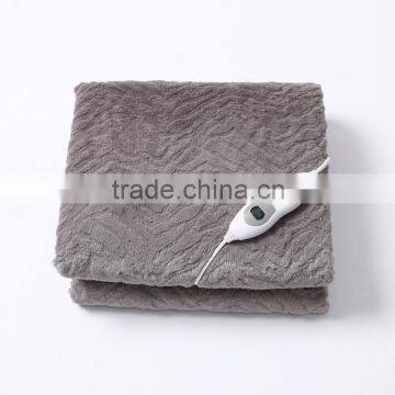 Detachable Cable Soft Brushed PV Fur+Non-woven Fabric Single Heated Overblanket photo-2