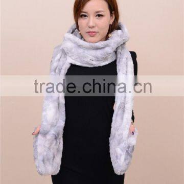 Battery Velvet Mink Heating Scarf With Cap photo-2