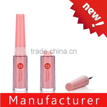 New style cute pink plastic empty liquid eyeliner tube / jar / bottle / tube with brush