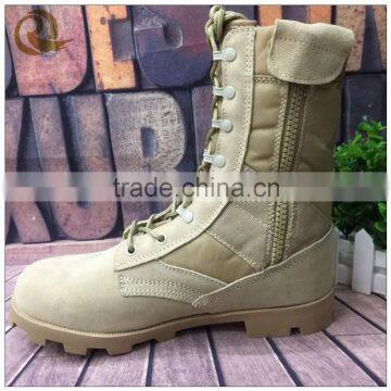 High quality cheap price khaki military desert army boots for men