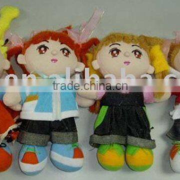 JM7409-1 cloth doll, baby doll, toy doll