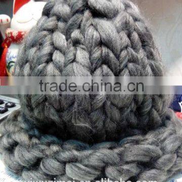 2015 pompom funky winter knitted wool hat