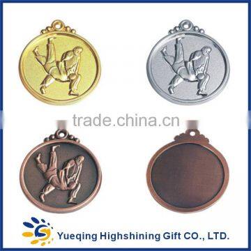 38# High Quality Gold Silver Bronze Cheap Sport Award Souvenir Trophy Wrestling Medal