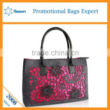 Wholesale wool felt shopping bag shoulder bag women                        
                                                                                Supplier's Choice