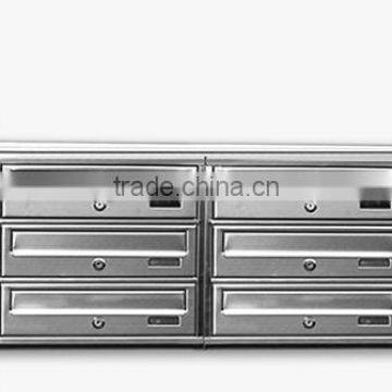 Hot Sale in Germany Market 304 Stainless Steel Apartment Building Mailboxes