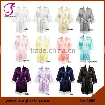 Fung 2906 Lace Satin Robe photo-5
