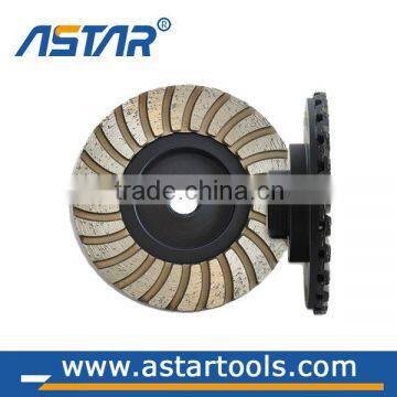 4",5"Turbo Diamond Cup Grinding Wheel for Granites/Marbles/Concretes photo-2