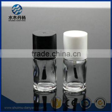 10ml/15ml Round custom made glass nail polish bottles with cap and brush