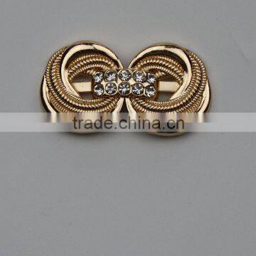 High Quality Alloy Metal Pair Rhinestone Buckle For Wedding Invitation