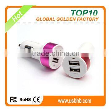 Factory direct sale popular type dual port usb car charger