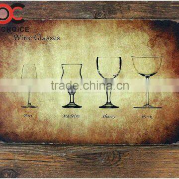 Vintage Wine glass sign