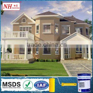 Long lasting fresh look exterior wall paint