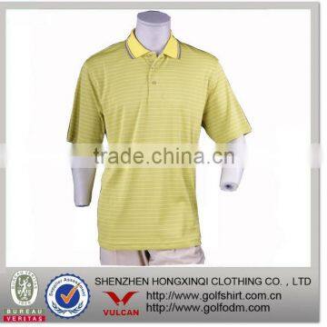 2013 Top quality Mens Golf Shirts made of 50% Bamboo Charcoal, 50% polyester