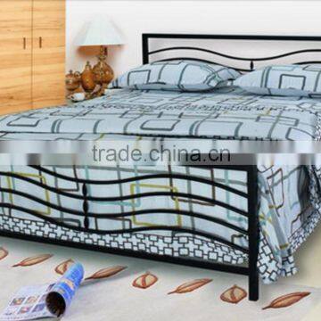 bedroom furniture iron pipe bed steel double bed