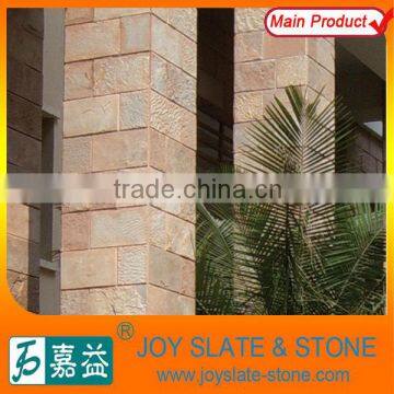 Natural stone cladding angle tiles