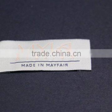2016 High Density Computerized Woven Label Machine Sew On Neck Woven Label For Garment With Business Men's Suit Style photo-3