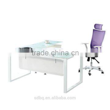 PT-D0517 foshan modern glass office desk, executive office table design guangzhou