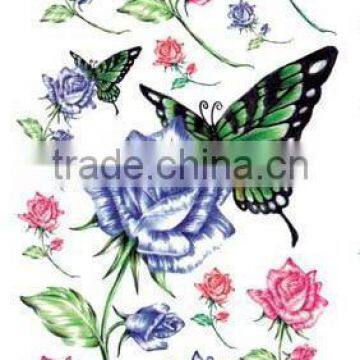 rose and butterfly pattern 1 tattoo sleeve for females