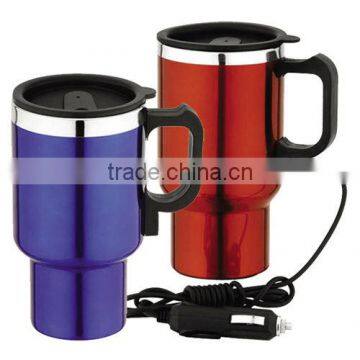 Stainless steel electric heated mugs