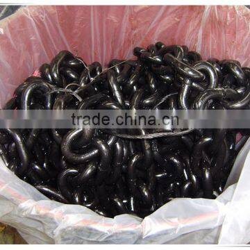 Qingdao Black Painted and HDG Link Chain Manufacturer