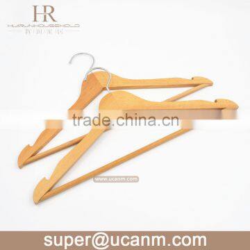 HRW-66G1N Beech wood suit hanger for clothes