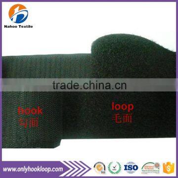 Hook and loop cable tie, colored back to back hook and loop cable tie