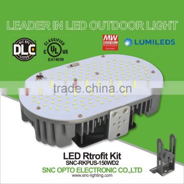 UL cUL DLC list 150w with die-casting aluminum body led retrofit kit replacemnet for 500w MH lamp