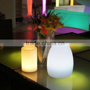 Chinese factory plastic warm lighting rgb color changing mini table lamps decor