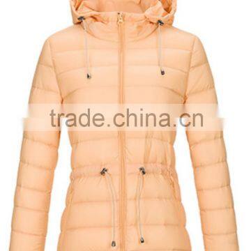 First ladies hoodie warm down coat bright color down jacket