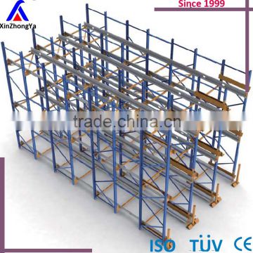 FIFO or FILO Style High Density Radio Shuttle Racking System