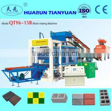 QTY6-15B Automatic Cement Fly Ash Interlocking Brick Machine Hollow Paving Interlocking Automatic Brick Making Machine photo-3