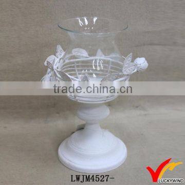 handcrafted white crystal tealight candle holders