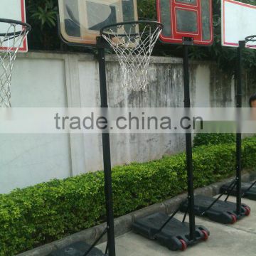 Adjustable Basketball Stand With Glass Basketball Backboard